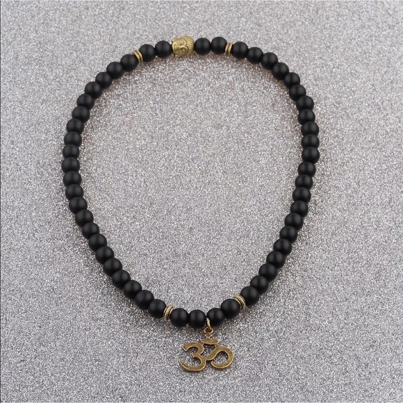 Unisex onyx, lava stone, wood or tigers eye Mala bracelet - Picture 12 of 12